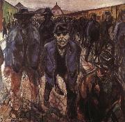 Edvard Munch The worker on the way home china oil painting reproduction